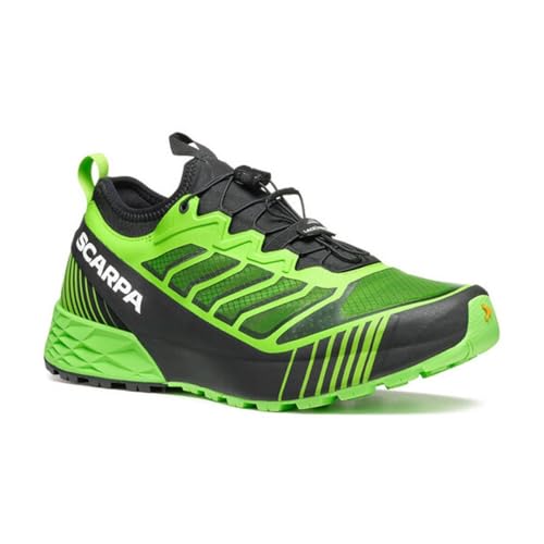 Scarpa M Ribelle Run Grün - Leichter Herren High-Performance Trailrunning Schuh, Größe EU 45.5 - Farbe Green Flash von Scarpa