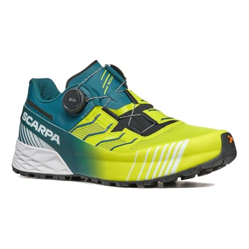 Scarpa M Ribelle Run Kalibra Ht Grün - Bequemer robuster Herren Trailrunning Schuh, Größe EU 44 - Farbe Lime Green - Dee von Scarpa