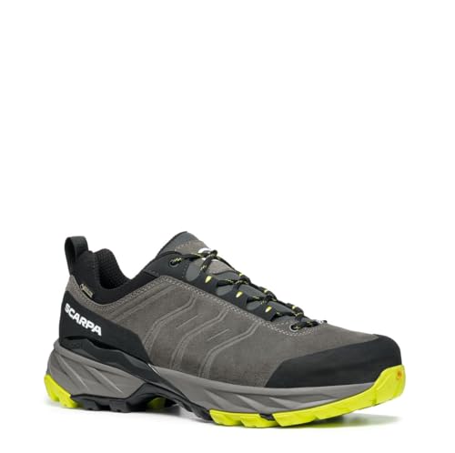 Scarpa M Rush Trail GTX Grau - Gore-Tex Stabiler komfortabler Herren Gore-Tex Wanderschuh, Größe EU 44 - Farbe Titani von Scarpa