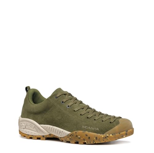 Scarpa Mojito Planet Suede Grün - Atmungsaktiver nachhaltiger Freizeitschuh, Größe EU 45.5 - Farbe Dark Grasshopper von Scarpa