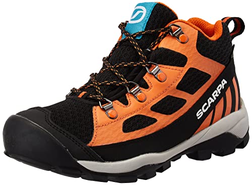 Scarpa Neutron Mid Kid GTX, Trail-Laufschuhe, Unisex, Kinder, Orange - Schwarz/Orange - Größe: 33 EU von Scarpa