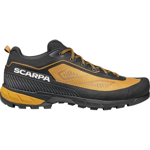 Scarpa Rapid LT atmungsaktive und komfortable Herren Zustiegsschuhe mit Mesh Innenfutter und griffier Laufsohle | Outdoorschuhe | Wanderhalbschuhe Caramel EU 45 von Scarpa