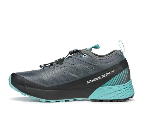 Scarpa Damen Ribelle Run GTX Schuhe, Anthracite-Blue Turquoise, EU 40 von Scarpa