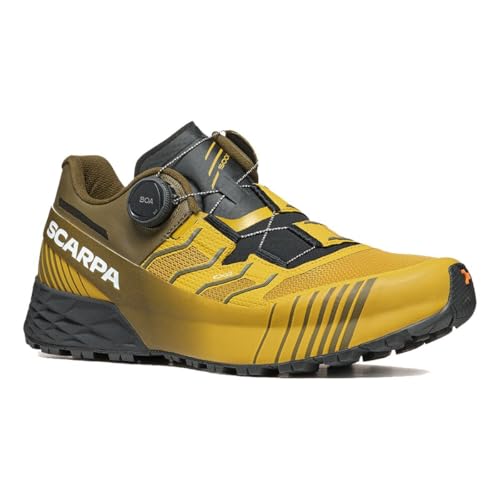Scarpa M Ribelle Run Kalibra Ht Gelb - Bequemer robuster Herren Trailrunning Schuh, Größe EU 42.5 - Farbe Oil Yellow - I von Scarpa