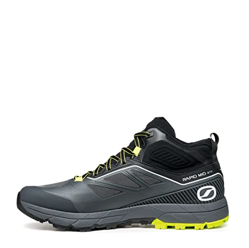 Scarpa Unisex Rapid Mid GTX Arsm Agility Hikingschuhe, Anthracite Säure Lime, 45 EU von Scarpa