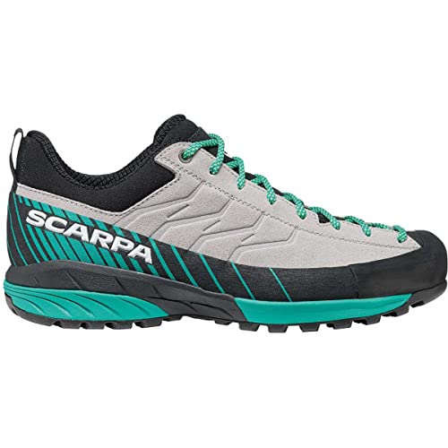Scarpa W Mescalito Grau - Klassischer technischer Damen Zustiegsschuh, Größe EU 37 - Farbe Gray - Tropical Green von Scarpa
