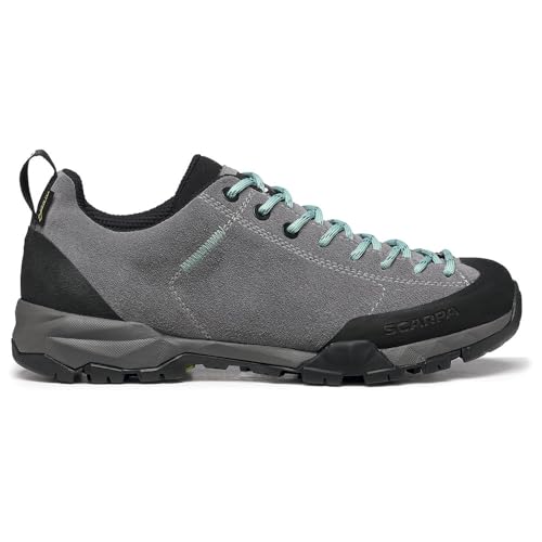 Scarpa W Mojito Trail GTX Grau - Gore-Tex Wasserdichter komfortabler Damen Gore-Tex Wanderschuh, Größe EU 38.5 - Farb von Scarpa
