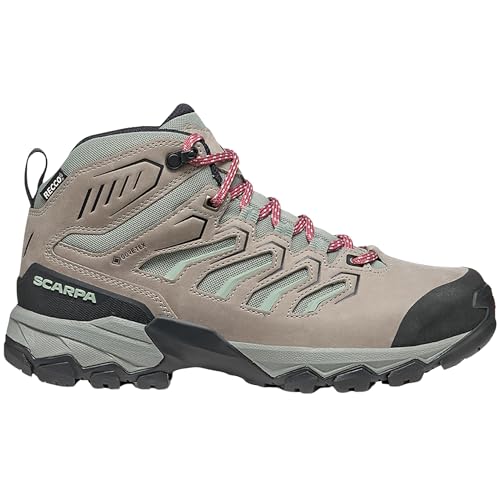 Scarpa W Moraine Mid GTX Beige - Gore-Tex Vielseitiger funktioneller Damen Gore-Tex Wanderschuh, Größe EU 38.5 - Farb von Scarpa