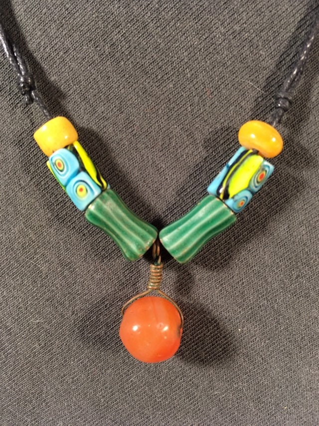 Damen Alten Karneol Zeremonielle Haarperle & Bernstein Handel Perlen/Hippie Halskette/Einstellbare Halskette/Bunte Perlen/Hübsche Perlen/Pretty Damen Alten Karneol Zeremonielle Haarperle & Bernstein Handel Perlen/Hippie Halskette/Einstellbare Halskette/Bunte Perlen/Hübsche Perlen/Pretty von Scarramouch
