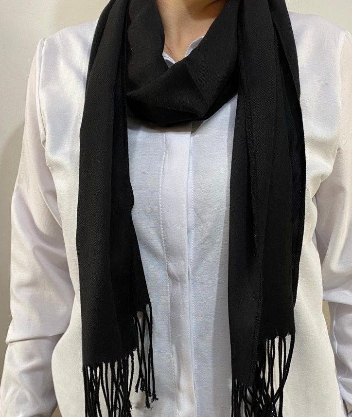 Schal Dünn Schmal W12 Inch Pashmina - Rustikale Landhaus Hochzeitsgeschenke, Wraps Männer Schals Schals2012 von Scarves2012