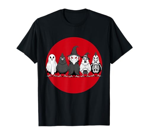 Gruselig Lustiges Halloween Huhn Kostüm Männer Frauen T-Shirt von Scary Chicken