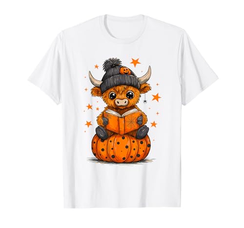 Gruseliges Baby Highland Cow Halloween Kürbis Kühe Liebhaber Lustig T-Shirt Gruseliges Baby Highland Cow Halloween Kürbis Kühe Liebhaber Lustig T-Shirt von Scary Cow Halloween Farm Lovers Funny Outfit