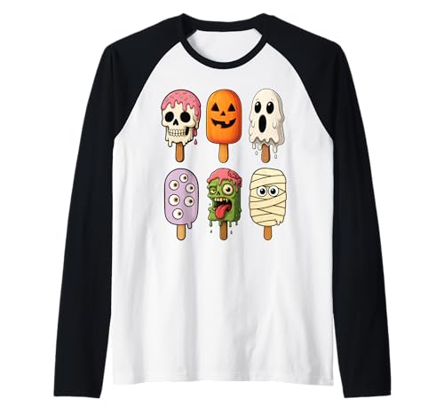 Halloween Monster Eiscreme Lustig Gruselig Jungen Mädchen Kinder Raglan Halloween Monster Eiscreme Lustig Gruselig Jungen Mädchen Kinder Raglan von Scary Halloween Ice Cream