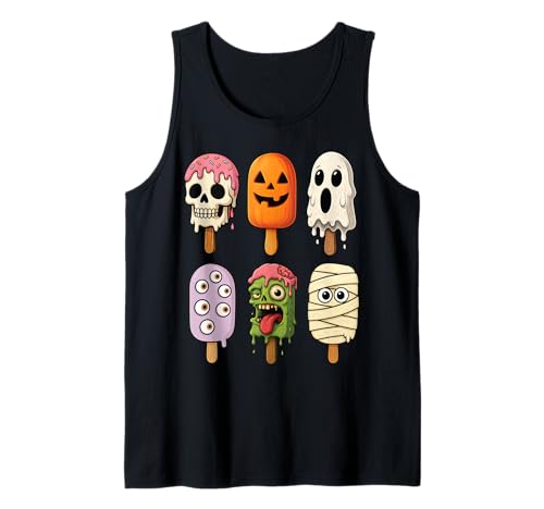 Halloween Monster Eiscreme Lustig Gruselig Jungen Mädchen Kinder Tank Top von Scary Halloween Ice Cream