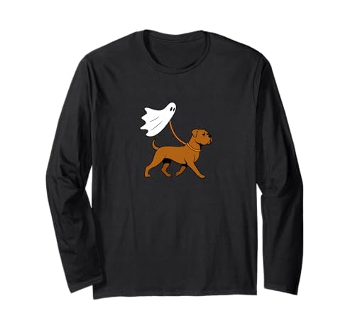 Flying Ghost Gehstock Corso – Hund Mama Papa Haustier Langarmshirt von Scary Halloween Spooky Apparel for Men Women by RJ
