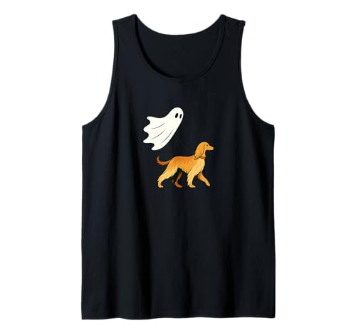 Flying Ghost Walking Afghanischer Jagdhund — Hund, Mama, Papa, Haustier Tank Top von Scary Halloween Spooky Apparel for Men Women by RJ