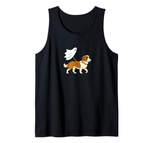 Flying Ghost Walking Bernhardiner – Hund Mama Papa Haustier Tank Top von Scary Halloween Spooky Apparel for Men Women by RJ