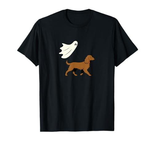 Flying Ghost Walking Boykin Spaniel – Hund Mama Papa Haustier T-Shirt von Scary Halloween Spooky Apparel for Men Women by RJ