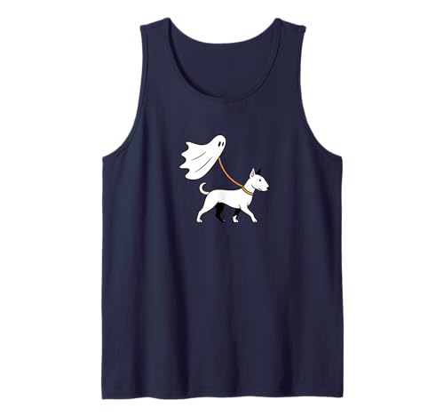 Flying Ghost Walking Bullterrier – Hund Mama Papa Haustier Tank Top von Scary Halloween Spooky Apparel for Men Women by RJ