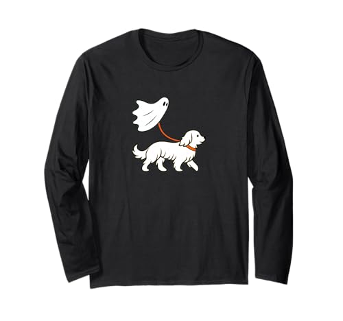Flying Ghost Walking Havanesischer Hund – Hund Mama Papa Haustier Langarmshirt von Scary Halloween Spooky Apparel for Men Women by RJ