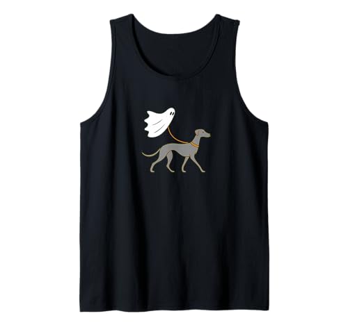Flying Ghost Walking Italian Greyhound - Hund Mama Papa Haustier Tank Top von Scary Halloween Spooky Apparel for Men Women by RJ