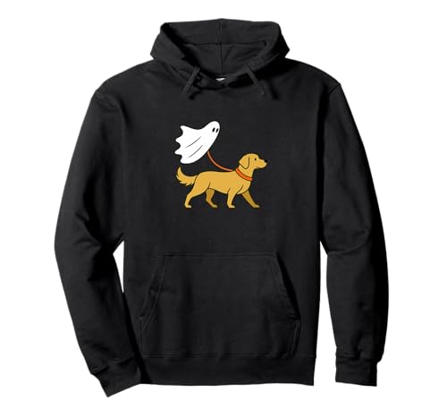 Flying Ghost Walking Labrador Lab – Hund Mama Papa Haustier Pullover Hoodie von Scary Halloween Spooky Apparel for Men Women by RJ