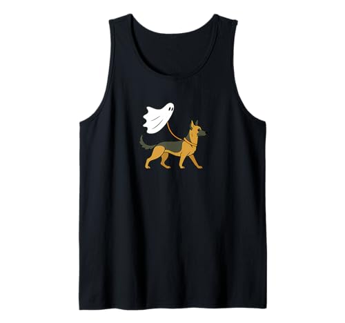 Flying Ghost Walking Schäferhund GSD Hund Mama Papa Haustier Tank Top Flying Ghost Walking Schäferhund GSD Hund Mama Papa Haustier Tank Top von Scary Halloween Spooky Apparel for Men Women by RJ