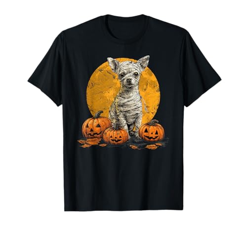 Chihuahua Mama Gruselige Halloween Hundebesitzer T-Shirt von Scary Pumpkin Funny Chihuahua Dog Halloween