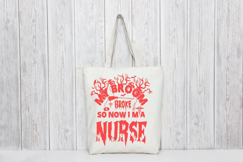 Humorvolle Krankenschwester Hexentasche Geschenk. Ausgefallenes Geschenk Für Ihn Oder Ihr Gothic Design Wiederverwendbare Tasche Fürs Leben von ScaryDaddyUK