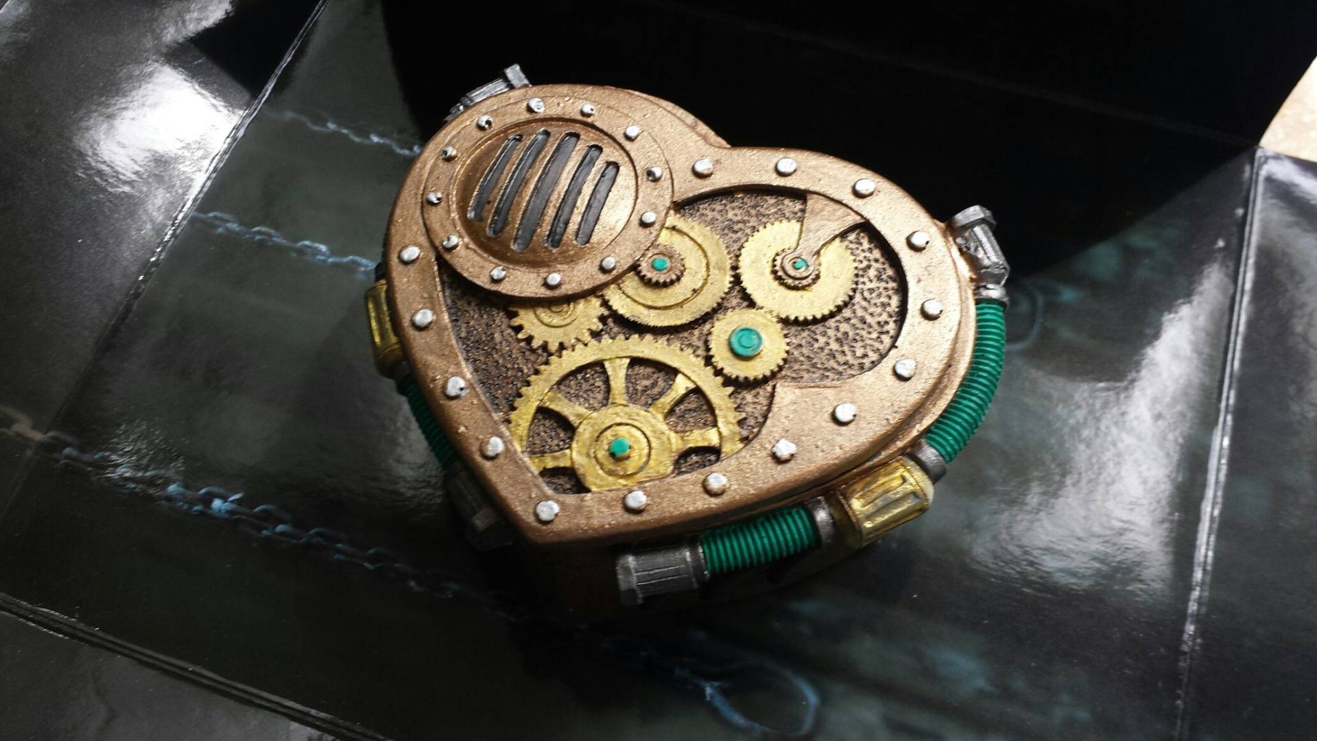 steampunk Schmuck, Schmuckschatulle, Herzförmige Box steampunk Schmuck, Schmuckschatulle, Herzförmige Box von ScaryGarycreations