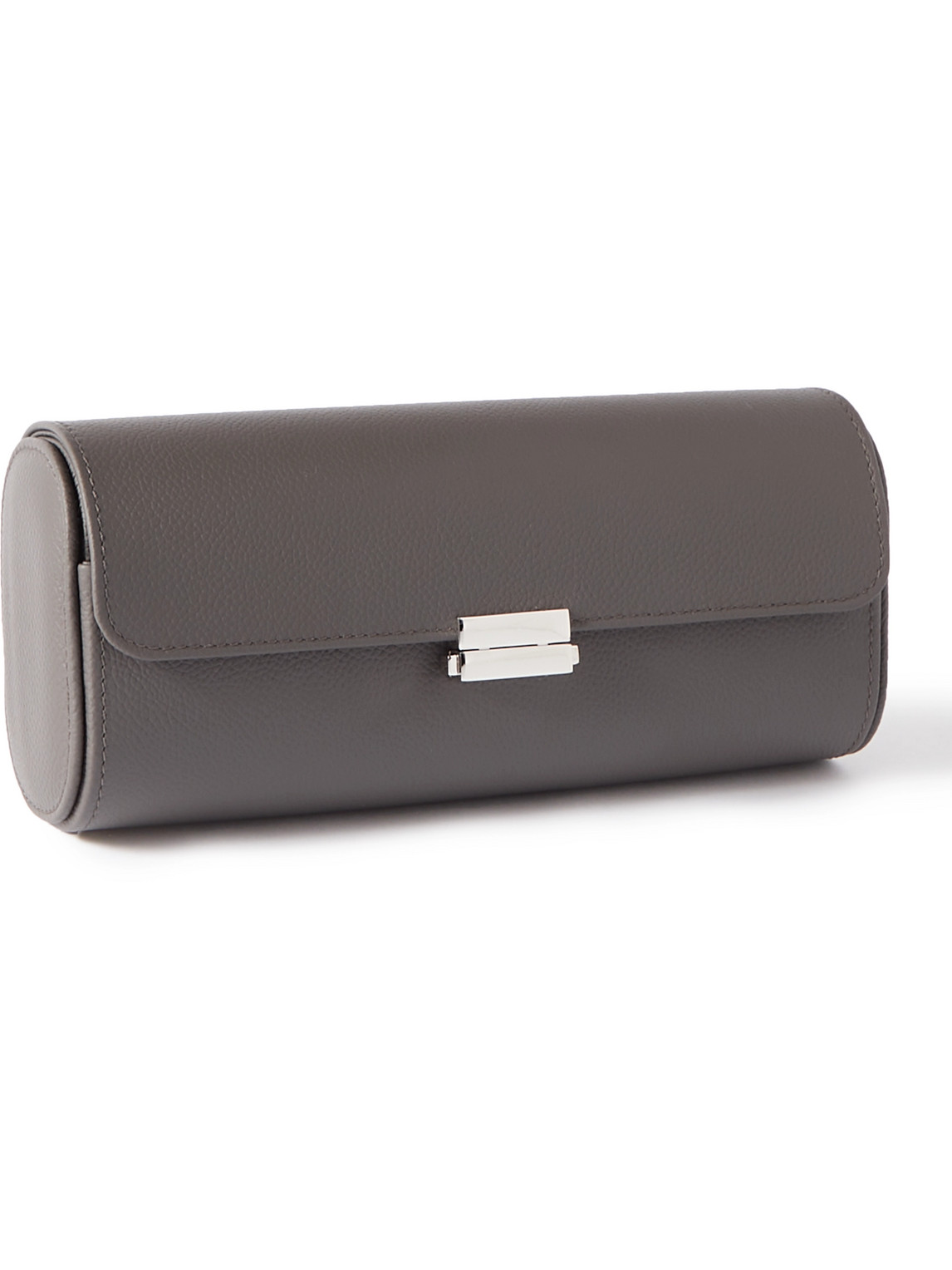Scatola del Tempo - Full-Grain Leather Watch Roll - Men - Gray von Scatola del Tempo