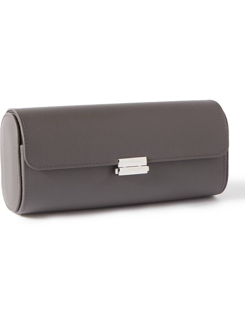 Scatola del Tempo - Full-Grain Leather Watch Roll - Men - Gray von Scatola del Tempo