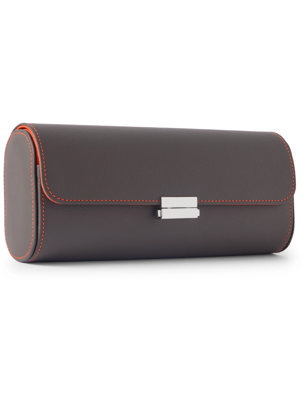 Scatola del Tempo - Full-Grain Leather Watch Roll - Men - Gray von Scatola del Tempo