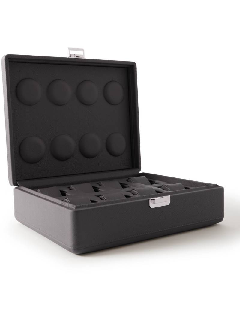 Scatola del Tempo - Valigetta 8 Full-Grain Leather Watch Box - Men - Gray von Scatola del Tempo