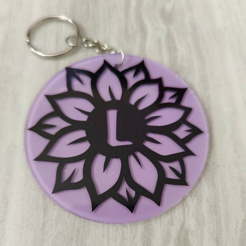 Blumen Monogramm Acryl Schlüsselring, Personalisierter Anfangsschlüsselring, Personalisierte Anfangsschlüsselkette Blumen Monogramm Acryl Schlüsselring, Personalisierter Anfangsschlüsselring, Personalisierte Anfangsschlüsselkette von ScatterlingDesigns