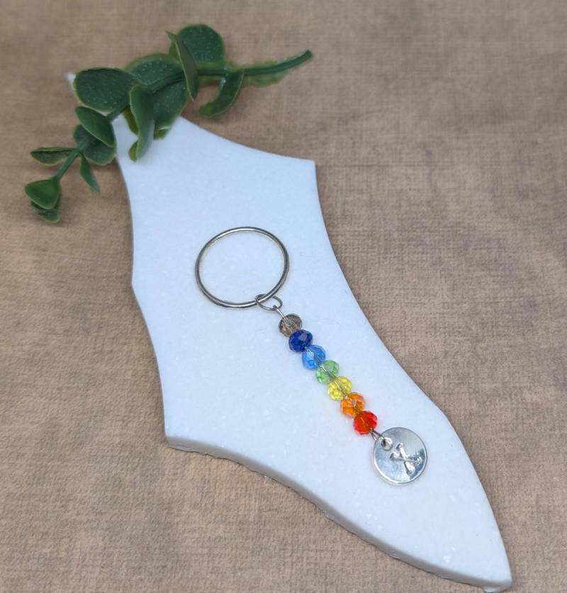 Chakra Schlüsselanhänger, Regenbogen Meditation Spirituelle Geschenk Chakra Schlüsselanhänger, Regenbogen Meditation Spirituelle Geschenk von ScatterlingDesigns