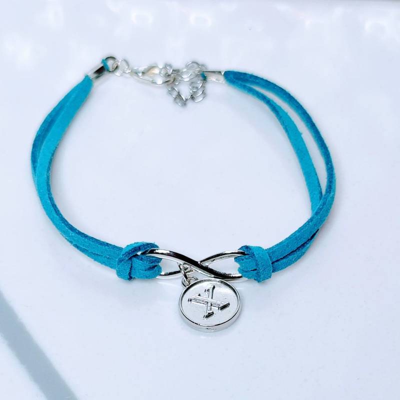 Infinity Initial Charm Armband, Schmuck Für Frauen, Lederarmband, Personalisiertes Infinity Initial Charm Armband, Schmuck Für Frauen, Lederarmband, Personalisiertes von ScatterlingDesigns