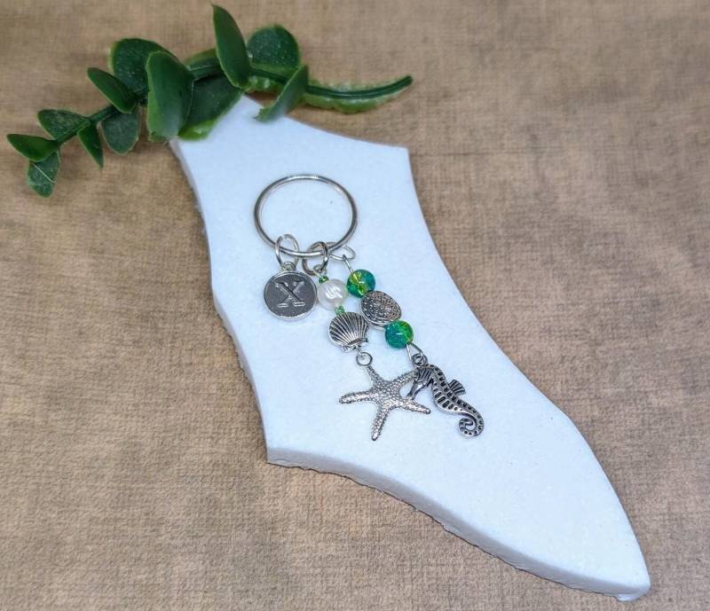 Maritimer Schlüsselanhänger Mit Maritimem Charme, Seepferdchen Schlüsselanhänger Maritimer Schlüsselanhänger Mit Maritimem Charme, Seepferdchen Schlüsselanhänger von ScatterlingDesigns