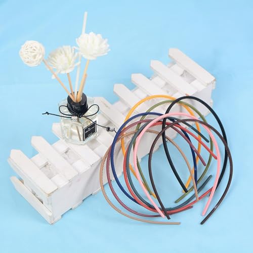 Scenik - 12 Stück mehrfarbige Kunststoff-Haarbänder: elastische Haarbänder für Damen, stilvolle Twist-Haar-Accessoires, Mädchen-Schulhaarbänder, modische Kollektion von Scenik