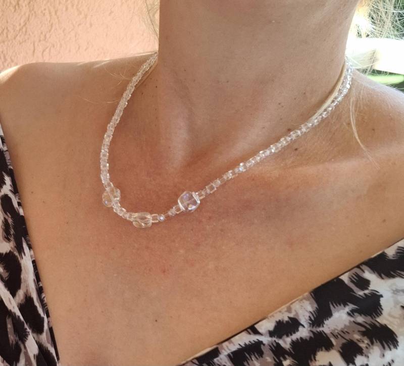 Aurora - Handgemachte Glasperlen Halskette | Boho Schmuck Zarte Kette Geschenkidee Aurora - Handgemachte Glasperlen Halskette | Boho Schmuck Zarte Kette Geschenkidee von ScentofBeautyDesign