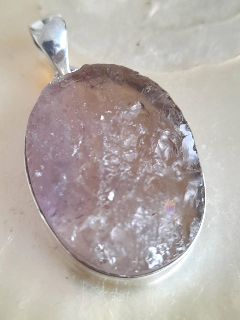 Anhänger 925 Er Sterling Silber Ametrine Rohstein von Schabanag