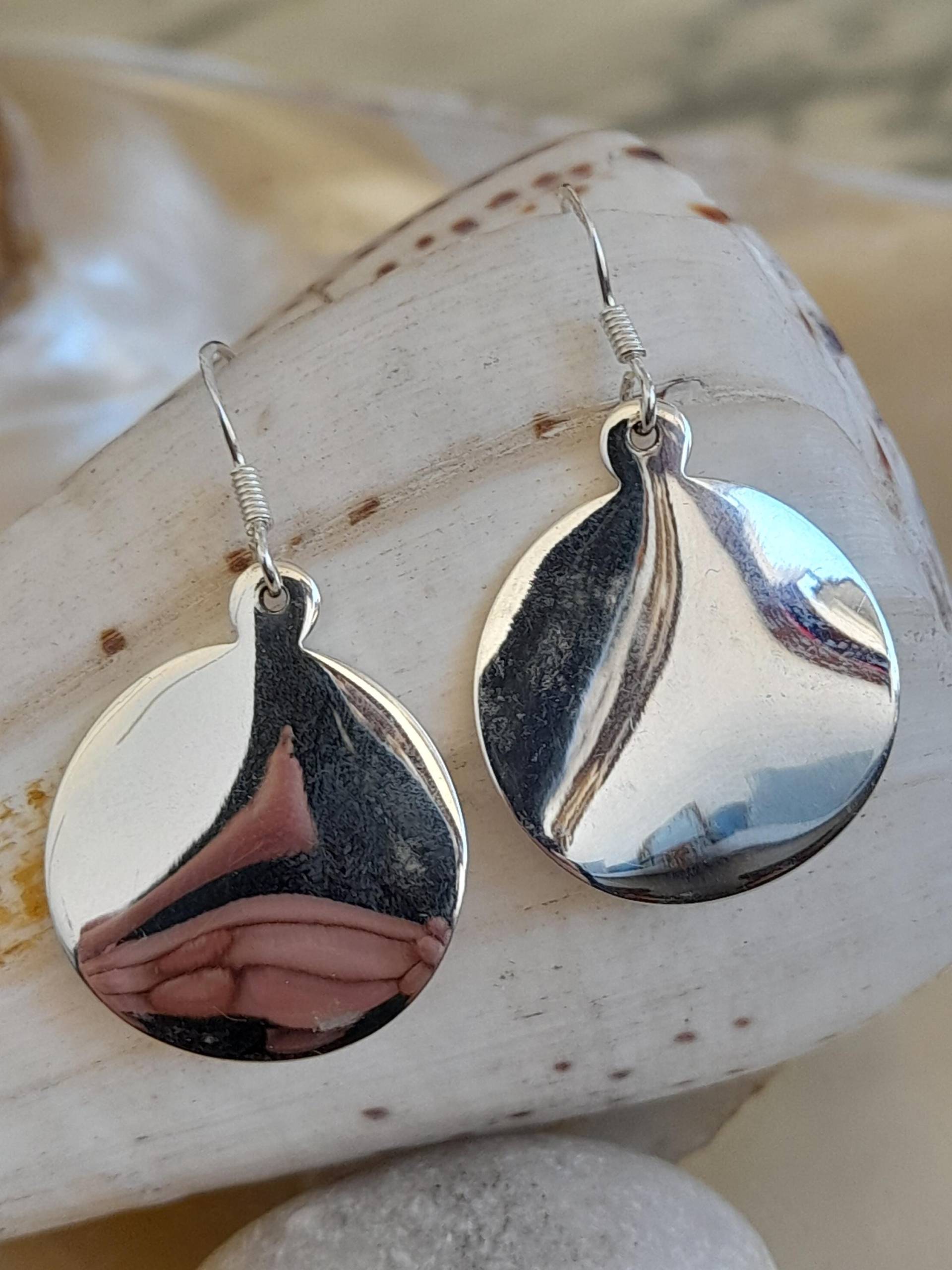 Ohrhänger Ohrringe 925 Er Sterling Silber Rund von Schabanag