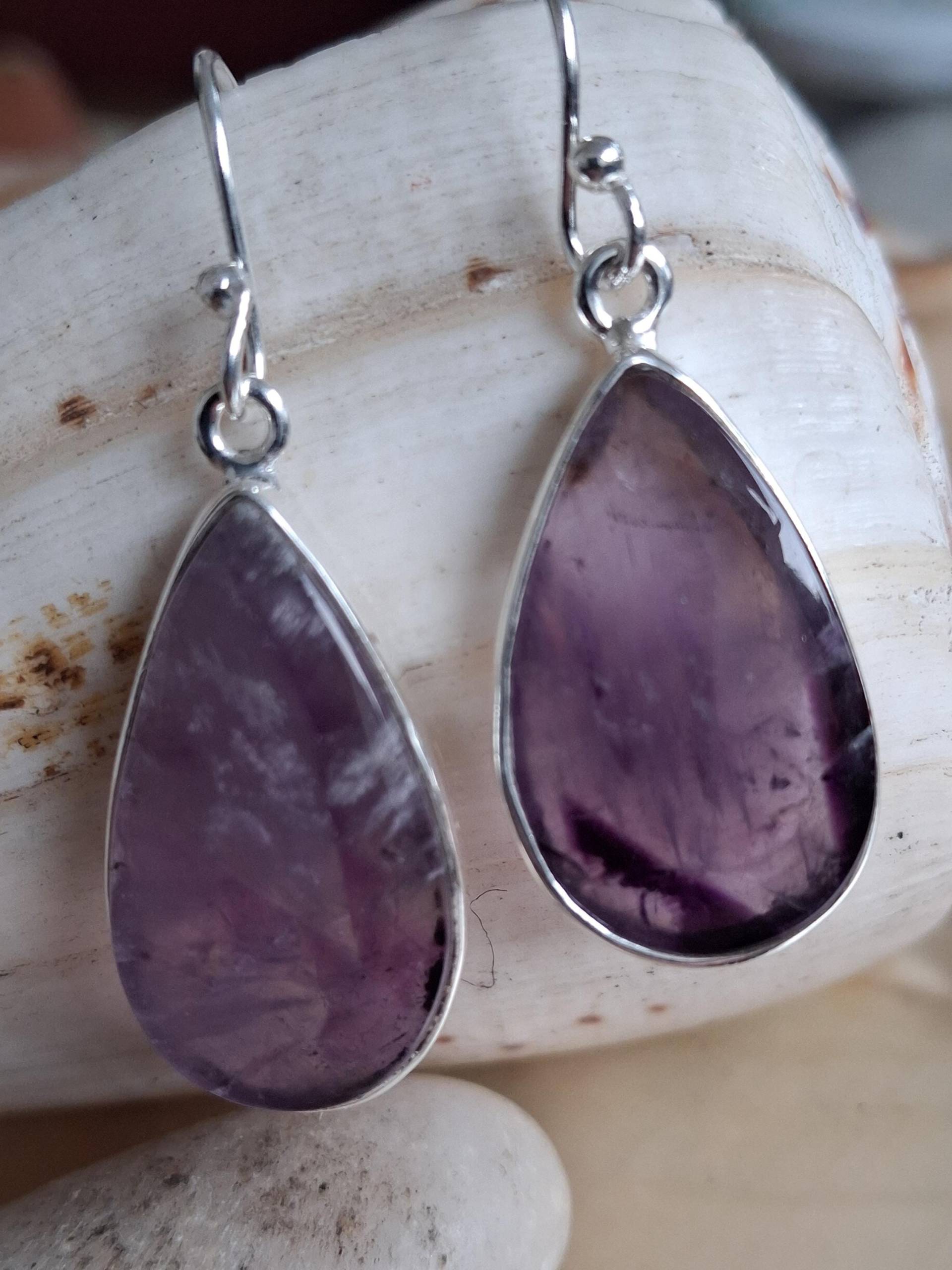 Ohrringe - Ohrhänger 925 Er Sterling Silber Amethyst von Schabanag