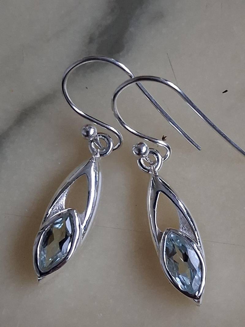 Ohrringe Ohrhänger 925 Er Sterling Silber Mit Bergkristall von Schabanag