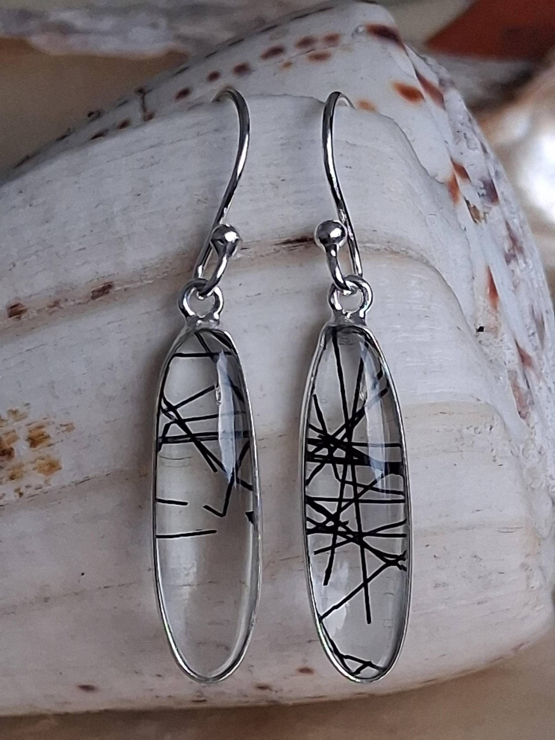 Ohrringe Silber Turmalin Quarz von Schabanag