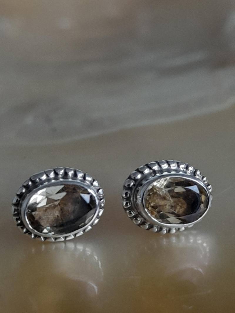 Ohrstecker Silber Mit Stein - Citrin von Schabanag