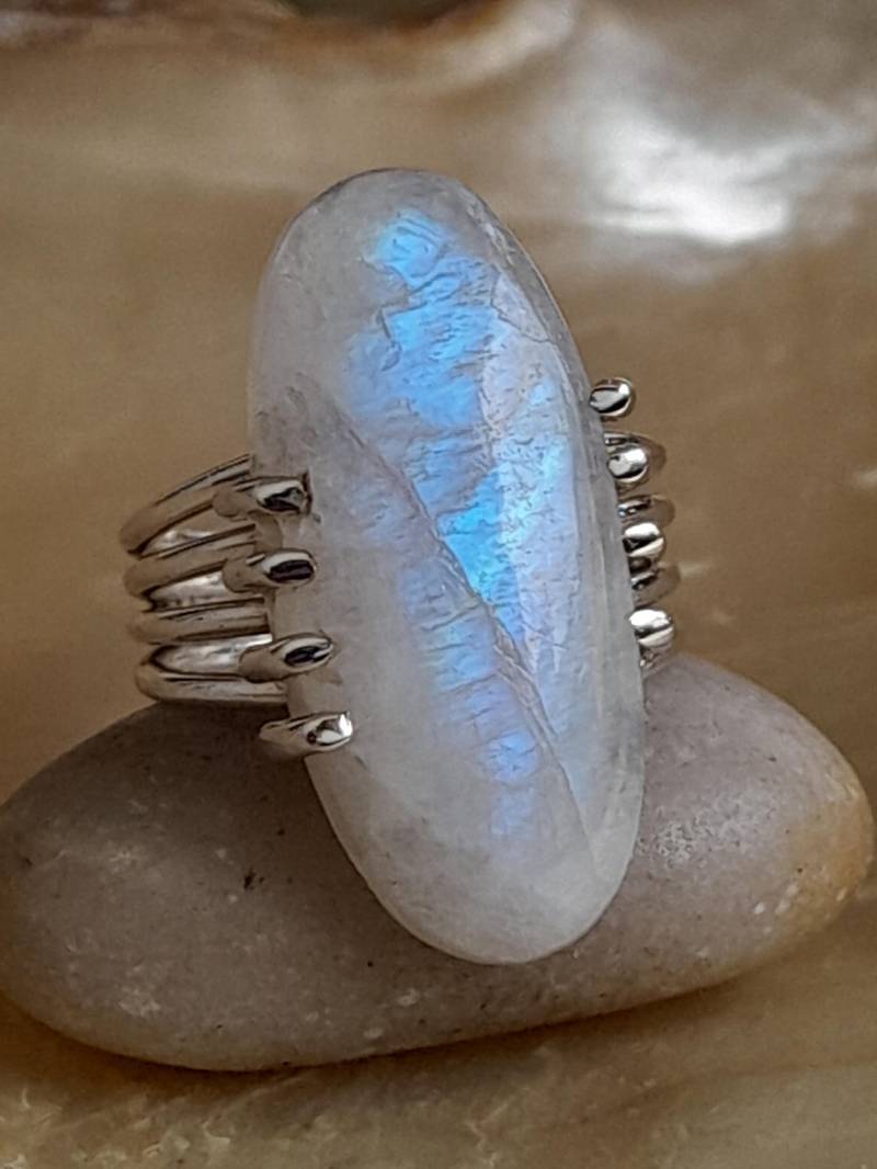 Ring Silber Mondstein Größe 55 Ring Silber Mondstein Größe 55 von Schabanag