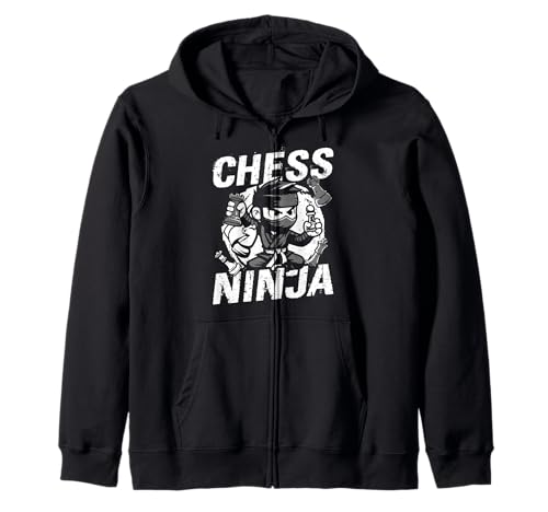 Chess Ninja Schach, Ninja, Kinder Kapuzenjacke von Schach, Ninja, Kinder Design