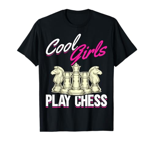 Coole Mädchen Schachspieler Brettspiel Lustiges Schach T-Shirt von Schach Geschenke
