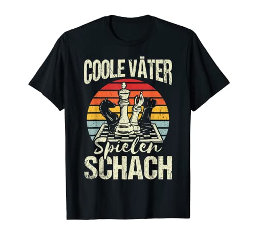 Herren Coole Väter spielen Schach - Chess Vatertags Geschenk T-Shirt von Schach Geschenkidee Coole Väter spielen Schach